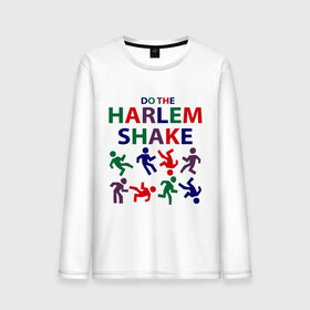 Мужской лонгслив хлопок с принтом Do The Harlem Shake , 100% хлопок |  | Тематика изображения на принте: do the harlem shake | harlem shake