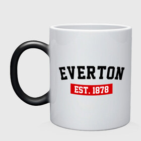 Кружка хамелеон с принтом FC Everton Est. 1878 , керамика | меняет цвет при нагревании, емкость 330 мл | everton | fc everton | фк эвертон | эвертон