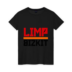 Женская футболка хлопок с принтом Limp Bizkit (2) , 100% хлопок | прямой крой, круглый вырез горловины, длина до линии бедер, слегка спущенное плечо | rock | лимп бизкит | рок группа | рок музыка