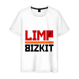 Мужская футболка хлопок с принтом Limp Bizkit (2) , 100% хлопок | прямой крой, круглый вырез горловины, длина до линии бедер, слегка спущенное плечо. | rock | лимп бизкит | рок группа | рок музыка