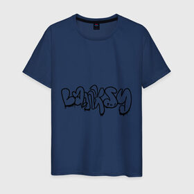 Мужская футболка хлопок с принтом Banksy graffiti , 100% хлопок | прямой крой, круглый вырез горловины, длина до линии бедер, слегка спущенное плечо. | banksy | banksy graffiti | бенкси | бэнкси | графити | граффити | стрит арт | стритарт