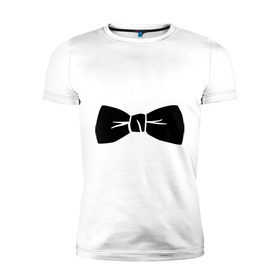 Мужская футболка премиум с принтом Галстук бабочка (PSY) , 92% хлопок, 8% лайкра | приталенный силуэт, круглый вырез ворота, длина до линии бедра, короткий рукав | gangnam style | гангнам стайл | костюм | одежда