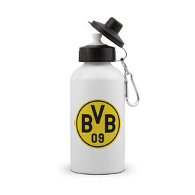 Бутылка спортивная с принтом Borussia Dortmund , металл | емкость — 500 мл, в комплекте две пластиковые крышки и карабин для крепления | боруссия | дортмунд