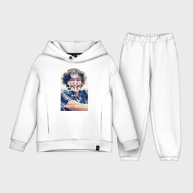 Детский костюм хлопок Oversize с принтом Keep calm and love Harry Styles ,  |  | Тематика изображения на принте: 1d | harry styles | keep calm | music | one direction | гарри стайлс