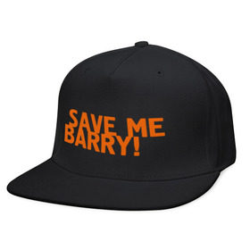 Кепка снепбек с прямым козырьком с принтом Save me, Barry! , хлопок 100% |  | Тематика изображения на принте: misfits