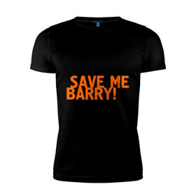Мужская футболка премиум с принтом Save me, Barry! , 92% хлопок, 8% лайкра | приталенный силуэт, круглый вырез ворота, длина до линии бедра, короткий рукав | Тематика изображения на принте: misfits