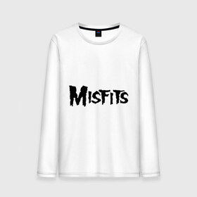 Мужской лонгслив хлопок с принтом Misfits logo , 100% хлопок |  | misfits
