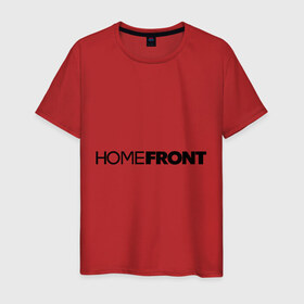 Мужская футболка хлопок с принтом Home front , 100% хлопок | прямой крой, круглый вырез горловины, длина до линии бедер, слегка спущенное плечо. | Тематика изображения на принте: 
