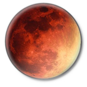 Значок с принтом Планета Марс ,  металл | круглая форма, металлическая застежка в виде булавки | Тематика изображения на принте: космос | марс | планета марс | планеты | текстуры
