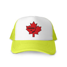 Кепка тракер с сеткой с принтом Canada hockey (Канадский хоккей) , трикотажное полотно; задняя часть — сетка | длинный козырек, универсальный размер, пластиковая застежка | canada hockey | калиновый лист | канадский хоккей | спорт | хоккей