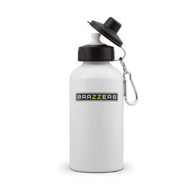 Бутылка спортивная с принтом Brazzers , металл | емкость — 500 мл, в комплекте две пластиковые крышки и карабин для крепления | Тематика изображения на принте: brazzers