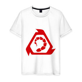 Мужская футболка хлопок с принтом Сommand & conquer Brotherhood , 100% хлопок | прямой крой, круглый вырез горловины, длина до линии бедер, слегка спущенное плечо. | command | conquer | игра | эмблема