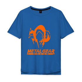 Мужская футболка хлопок Oversize с принтом Metal Gear Solid Fox , 100% хлопок | свободный крой, круглый ворот, “спинка” длиннее передней части | лиса