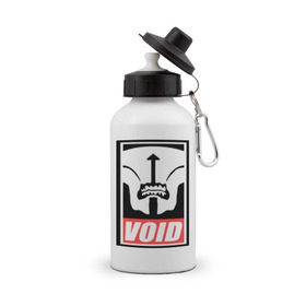 Бутылка спортивная с принтом Faceless Void Dota2 , металл | емкость — 500 мл, в комплекте две пластиковые крышки и карабин для крепления | dota | faceless | obey | void | войд | дота