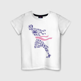 Детская футболка хлопок с принтом Победа (спортивная абстракция) , 100% хлопок | круглый вырез горловины, полуприлегающий силуэт, длина до линии бедер | победа | спорт | спортивная