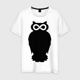 Мужская футболка хлопок с принтом owl , 100% хлопок | прямой крой, круглый вырез горловины, длина до линии бедер, слегка спущенное плечо. | 