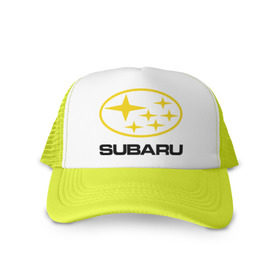 Кепка тракер с сеткой с принтом Subaru Logo , трикотажное полотно; задняя часть — сетка | длинный козырек, универсальный размер, пластиковая застежка | logo | subaru | автомобиль | логотип | марка | субару