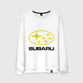 Мужской свитшот хлопок с принтом Subaru Logo , 100% хлопок |  | logo | subaru | автомобиль | логотип | марка | субару