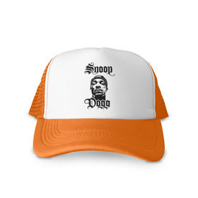 Кепка тракер с сеткой с принтом Snoop Dogg , трикотажное полотно; задняя часть — сетка | длинный козырек, универсальный размер, пластиковая застежка | rap | snoop dogg | музыка | рэп | снуп дог