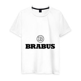 Мужская футболка хлопок с принтом Brabus , 100% хлопок | прямой крой, круглый вырез горловины, длина до линии бедер, слегка спущенное плечо. | benz | brabus | logo | mercedes | авто | брабус | лого | мерс | мерседес бенс
