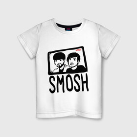 Детская футболка хлопок с принтом RusSmosh , 100% хлопок | круглый вырез горловины, полуприлегающий силуэт, длина до линии бедер | blogger | russmosh | smosh | youtube | блоггер | смош | шоу | ютубер