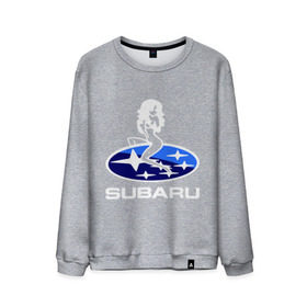 Мужской свитшот хлопок с принтом Subaru , 100% хлопок |  | subaru | субару