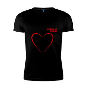 Мужская футболка премиум с принтом Формула любви , 92% хлопок, 8% лайкра | приталенный силуэт, круглый вырез ворота, длина до линии бедра, короткий рукав | алгебра | график | любовь | математика | формула