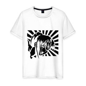 Мужская футболка хлопок с принтом Hentai (Хентай) , 100% хлопок | прямой крой, круглый вырез горловины, длина до линии бедер, слегка спущенное плечо. | ahegao | anime | kodome | manga | senpai | аниме | анимэ | ахегао | кодоме | манга | меха | сенпай | юри | яой