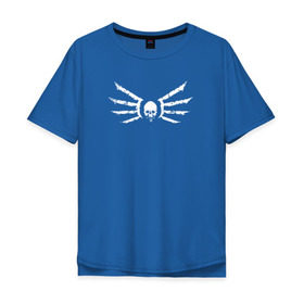 Мужская футболка хлопок Oversize с принтом Strogg logo , 100% хлопок | свободный крой, круглый ворот, “спинка” длиннее передней части | quake | strogg | логотип строггов