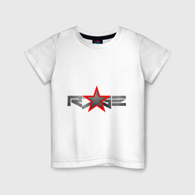 Детская футболка хлопок с принтом R7GE , 100% хлопок | круглый вырез горловины, полуприлегающий силуэт, длина до линии бедер | @ | r7ge | youtube | звезда | метал