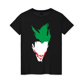 Женская футболка хлопок с принтом Joker , 100% хлопок | прямой крой, круглый вырез горловины, длина до линии бедер, слегка спущенное плечо | joker | джокер
