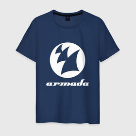 Мужская футболка хлопок с принтом Armada Music , 100% хлопок | прямой крой, круглый вырез горловины, длина до линии бедер, слегка спущенное плечо. | armada music | armada music labelarmada | trance