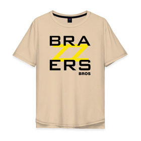Мужская футболка хлопок Oversize с принтом Brazzers Bros , 100% хлопок | свободный крой, круглый ворот, “спинка” длиннее передней части | brazzers