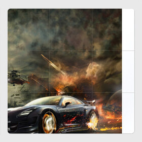 Магнитный плакат 3Х3 с принтом Nissan GTR , Полимерный материал с магнитным слоем | 9 деталей размером 9*9 см | Тематика изображения на принте: 