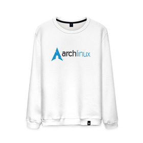 Мужской свитшот хлопок с принтом Arch Linux , 100% хлопок |  | Тематика изображения на принте: linux | баш | линукс | ос