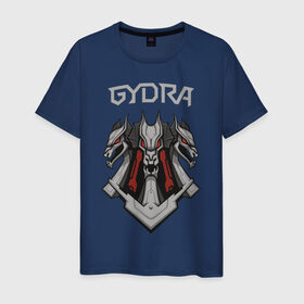 Мужская футболка хлопок с принтом Gydra , 100% хлопок | прямой крой, круглый вырез горловины, длина до линии бедер, слегка спущенное плечо. | bes | neurofunk | neuropunk | tamrecords
