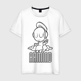 Мужская футболка хлопок с принтом Armind , 100% хлопок | прямой крой, круглый вырез горловины, длина до линии бедер, слегка спущенное плечо. | armin van buuren | armind | asot | trance
