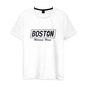 Мужская футболка хлопок с принтом Fallout Boston , 100% хлопок | прямой крой, круглый вырез горловины, длина до линии бедер, слегка спущенное плечо. | fallout | vault | радиация | фаллоут | фолл | фоллаут