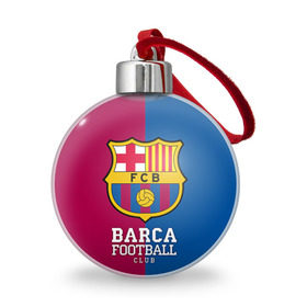 Ёлочный шар с принтом Barca , Пластик | Диаметр: 77 мм | Тематика изображения на принте: barcelona | барса | барселона | спорт | футбол