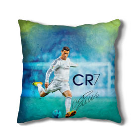 Подушка 3D с принтом Ronaldo , наволочка – 100% полиэстер, наполнитель – холлофайбер (легкий наполнитель, не вызывает аллергию). | состоит из подушки и наволочки. Наволочка на молнии, легко снимается для стирки | роналдо