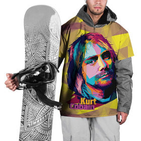 Накидка на куртку 3D с принтом Nirvana , 100% полиэстер |  | cobain | curt | nirvana | rock | абстракт | кобейн | курт | рок