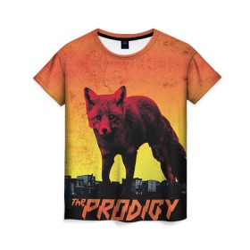 Женская футболка 3D с принтом The Prodigy , 100% полиэфир ( синтетическое хлопкоподобное полотно) | прямой крой, круглый вырез горловины, длина до линии бедер | лиса