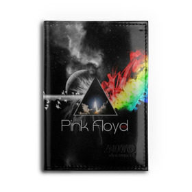 Обложка для автодокументов с принтом Pink Floyd , натуральная кожа |  размер 19,9*13 см; внутри 4 больших “конверта” для документов и один маленький отдел — туда идеально встанут права | pink floyd | rock | рок