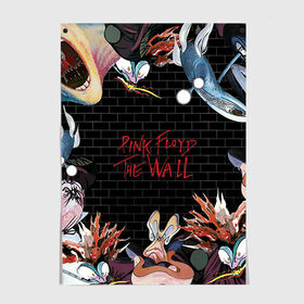 Постер с принтом Pink Floyd , 100% бумага
 | бумага, плотность 150 мг. Матовая, но за счет высокого коэффициента гладкости имеет небольшой блеск и дает на свету блики, но в отличии от глянцевой бумаги не покрыта лаком | pink floyd | rock | wall | рок