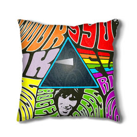 Подушка 3D с принтом Pink Floyd , наволочка – 100% полиэстер, наполнитель – холлофайбер (легкий наполнитель, не вызывает аллергию). | состоит из подушки и наволочки. Наволочка на молнии, легко снимается для стирки | Тематика изображения на принте: pink floyd | rock | рок