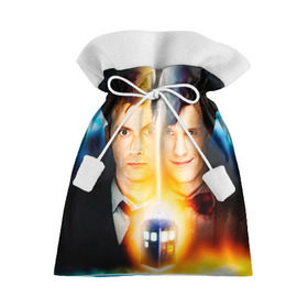Подарочный 3D мешок с принтом Доктор кто , 100% полиэстер | Размер: 29*39 см | doctor who | доктор кто | сериал