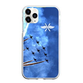 Чехол для iPhone 11 Pro матовый с принтом Самолеты в небе , Силикон |  | Тематика изображения на принте: авиатор | авиация | ввс | герб | летчику | небо | самолет | флаг