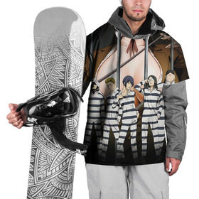 Накидка на куртку 3D с принтом Prison School , 100% полиэстер |  | Тематика изображения на принте: kangoku gakuen | kiyoshi fujino | киёши фуджино | призон скул