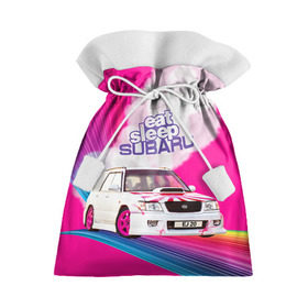 Подарочный 3D мешок с принтом Subaru , 100% полиэстер | Размер: 29*39 см | drag | eat | ej20 | forester | jdm | rainbow | sf5 | sleep | subaru | субару | супердрифтбитва | форестер