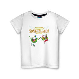 Детская футболка хлопок с принтом Шлёп-Шлёп и Быдыщ , 100% хлопок | круглый вырез горловины, полуприлегающий силуэт, длина до линии бедер | хлебоутки | шлёп шлёп и быдыщbreadwinners